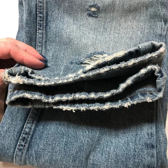 We The Free Dakota Distressed Straight Leg Jeans Size 27 - Picture 5 of 11